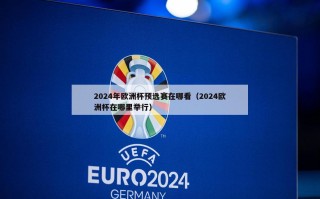 2024年欧洲杯预选赛在哪看（2024欧洲杯在哪里举行）
